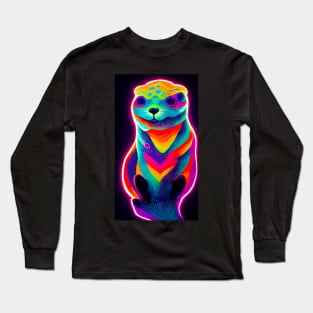 Psychedelic Sea Otter II Long Sleeve T-Shirt